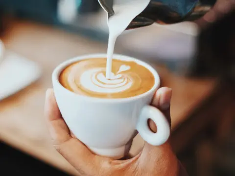 a cup of well presented coffee